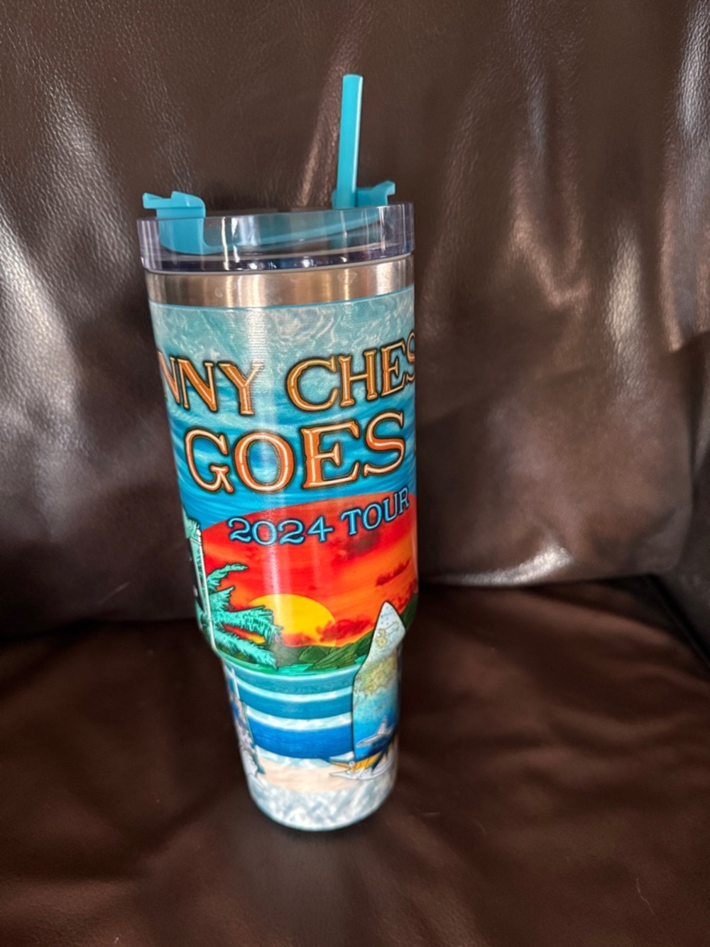 Kenny Chesney Sun Goes Down2024 Tour Tall Tumbler - Tropical Sunset